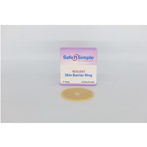 Resilient skin barrier ring with box, medical ostomy accessory for sensitive skin care