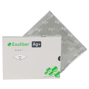 Exufiber Ag Gelling Fiber Wound Dressing, 2" X 2"