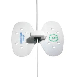 Medical securement device with dual white adhesive pads and catheter holder, clinical supply