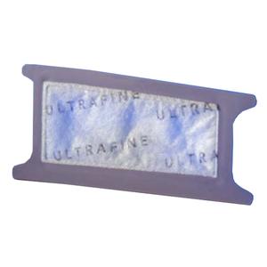 Single rectangular ultrafine medical device filter on white background