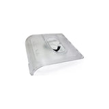 Transparent replacement CPAP humidifier water chamber with hose connector on white background