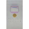 Medical ostomy barrier ring with measuring guide and Safe n Simple packaging on white background