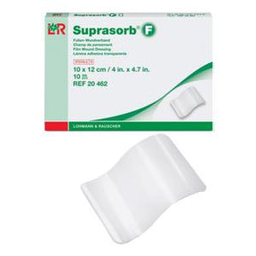Suprasorb F transparent film wound dressing 10x12 cm sterile medical supply box