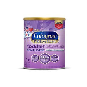 Enfagrow Premium Toddler Gentlease nutritional drink powder can with purple label, 1+ years