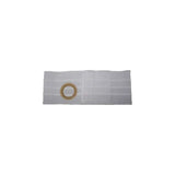 White ostomy hernia support belt with round opening for medical use