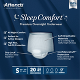 Attends Sleep Comfort™ Premium Overnight Underwear, Small