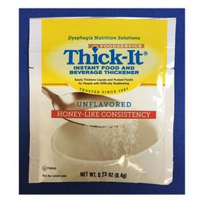 Thick-It instant food and beverage thickener unflavored packet for swallowing difficulty