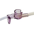 Purple medical tubing clamp for fluid control in home healthcare settings