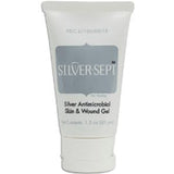 Tube of Silver-Sept silver antimicrobial skin and wound gel for wound care and skin protection
