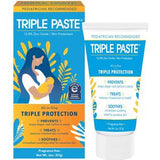 Triple Paste zinc oxide cream box and tube for skin protection, shown against a white background.