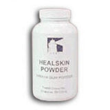 White bottle labeled Healskin Powder, medical skin care product for wound healing