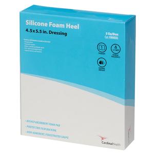 Silicone Foam Heel 4.5 x 5.5 in. medical dressing box for wound care