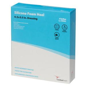Silicone Foam Heel 4.5 x 5.5 in. medical dressing box for wound care