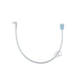 Medical extension tube with blue connector for home health care supplies
