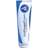 Tube of antifungal cream with blue and white packaging for skin treatment
