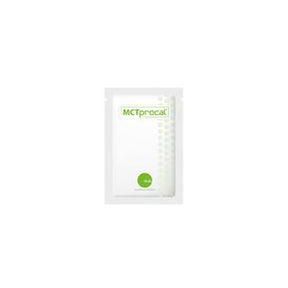 MCTprocal powder packet for medical dietary support, sealed white pouch with green label