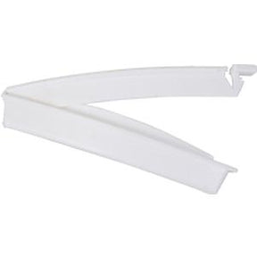 White plastic medical supply accessory on a plain background