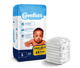 Comfees Baby Diapers, Size 1