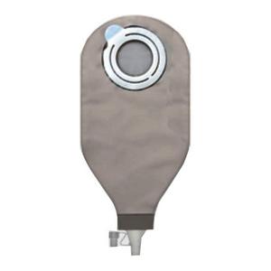 Closed drainable ostomy bag with filter, gray medical pouch for stoma care
