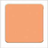 Peach-colored adhesive medical patch with rounded corners on white background