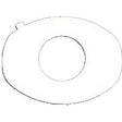 White oval medical cushion with central opening for pressure relief