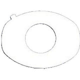 White oval medical cushion with central opening for pressure relief
