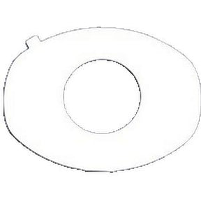 White oval medical cushion with central opening for pressure relief