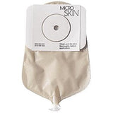 Ostomy bag with skin barrier, beige color, for medical home care supplies