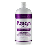 Puracyn Plus wound care solution bottle for chronic and acute wounds, 1000ml, on white background