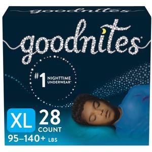 Goodnites Youth Pants For Boys, X-large, Giga Pack, Replaces Item 6940533