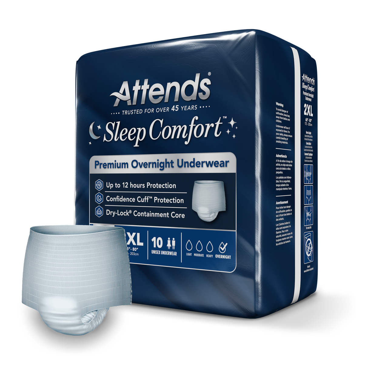 Attends Sleep Comfort™ Premium Overnight Underwear, 2X-Large