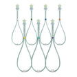 Assortment of nasal cannulas for oxygen therapy with colored connectors, home medical supplies
