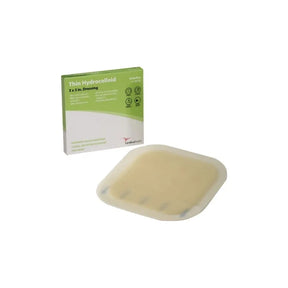 Thin hydrocolloid 3x3 inch wound dressing with retail box for wound care