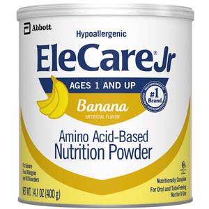 EleCare Jr hypoallergenic banana amino acid nutrition powder for ages 1 and up, 400g can