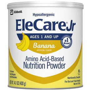 EleCare Jr hypoallergenic banana amino acid nutrition powder for ages 1 and up, 400g can