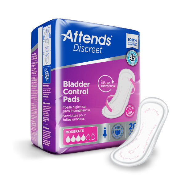 Attends Discreet Women's Moderate Pads