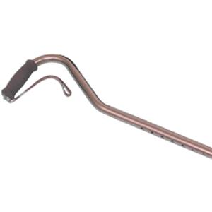 Bronze adjustable cane with ergonomic foam handle for mobility support