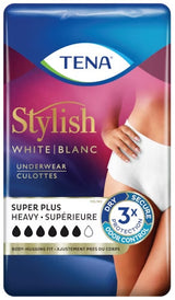 TENA Stylish Super Plus Incontinence Pull-Up Underwear for Women, Heavy Absorbency, X-Large, 48" - 64"