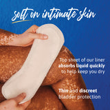 TENA Sensitive Care Extra Coverage Ultra Thin Light Bladder Leakage Pad for Women, Light Absorbency, 10"