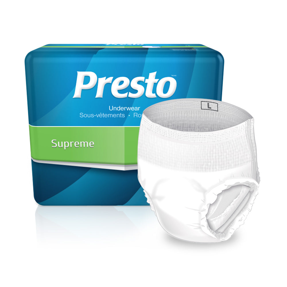 Presto Discreet Underwear, Medium, 32" - 44" - Replaces Prtaub24020
