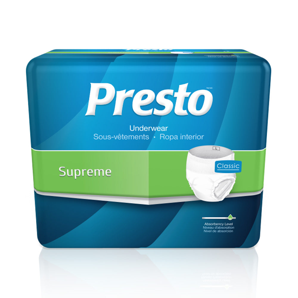 Presto Discreet Underwear, Medium, 32" - 44" - Replaces Prtaub24020