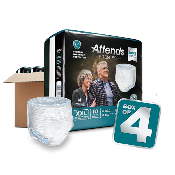 Attends Premier Overnight Bariatric Underwear, Xxl, Up To 80"