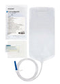 Disposable enema bag kit with tubing, blue tip, soap packet, and instructions