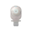 Ostomy bag with adhesive barrier and integrated closure, medical supply for stoma care