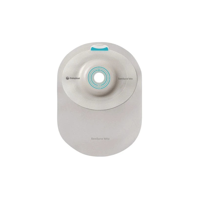 Ostomy pouch with adhesive barrier for stoma care, medical supply for ostomy patients