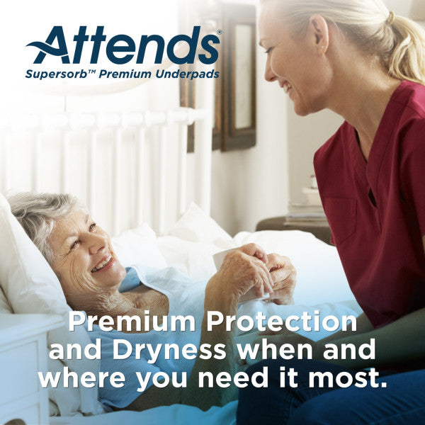 Attends Supersorb Fluff Disposable Underpad 30" X 36"