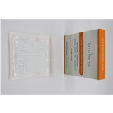 Sterile absorbent wound dressing pad with retail box for medical supply home delivery