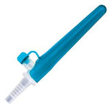 Sterile blue medical catheter with cap for home healthcare supplies