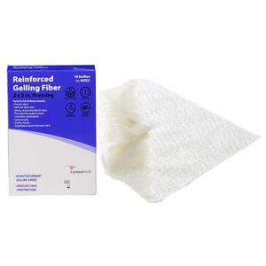 Reinforced gelling fiber 2x2 inch wound dressing with product box, medical supply