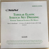 ReliaMed tubular elastic stretch net dressing box, medium size, for wound care, non-sterile